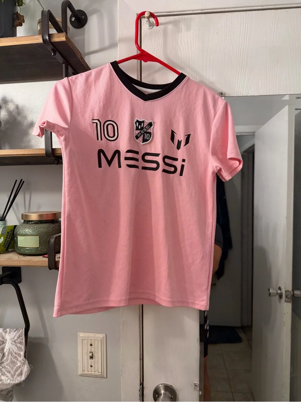 Messi Kids' Pink Graphic Soccer Jersey Tee